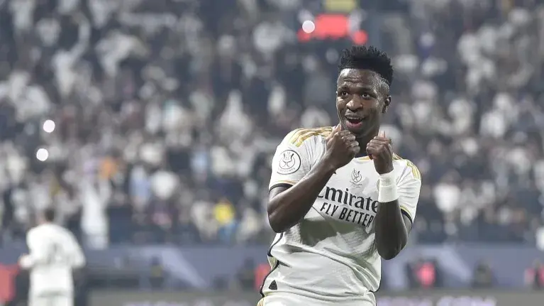 Vinícius nets hat trick as Real Madrid beats Barcelona 4-1 to win Spanish Super Cup in Saudi Arabia Vinícius Júnior