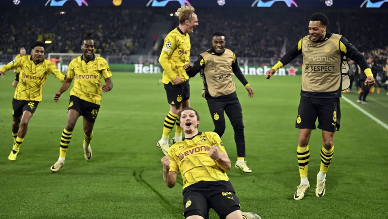 Dortmund digs deep to beat Atlético 4-2 and reach Champions League semifinals with 5-4 aggregate win Marcel Sabitzer