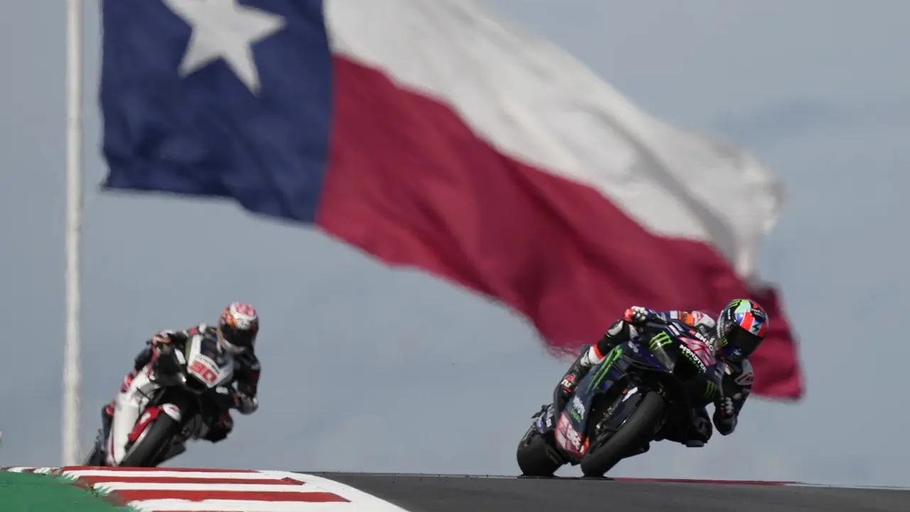 MotoGP racing for new momentum in America, with hopes of riding an F1-like surge into the future Alex Rins and Takaaki Nakagami