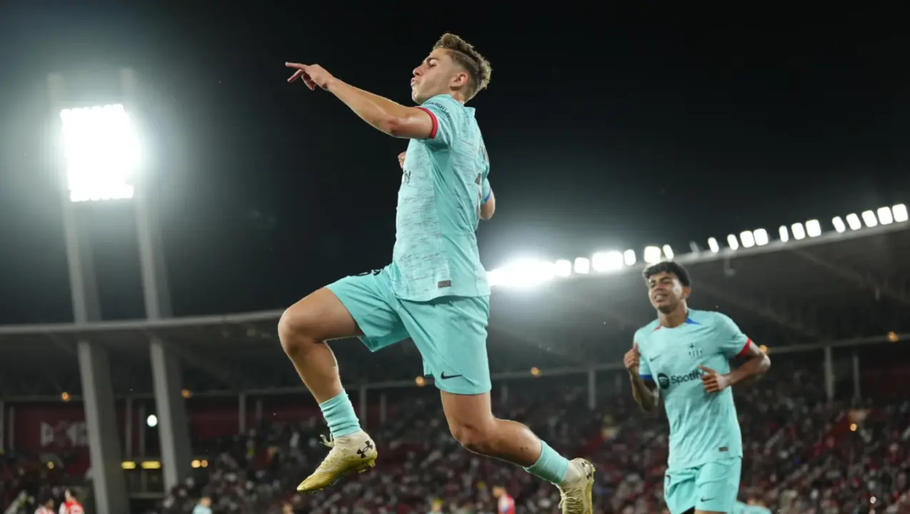 Barcelona closer to securing second place in Spanish league after 2-0 win at last-place Almeria Fermin Lopez