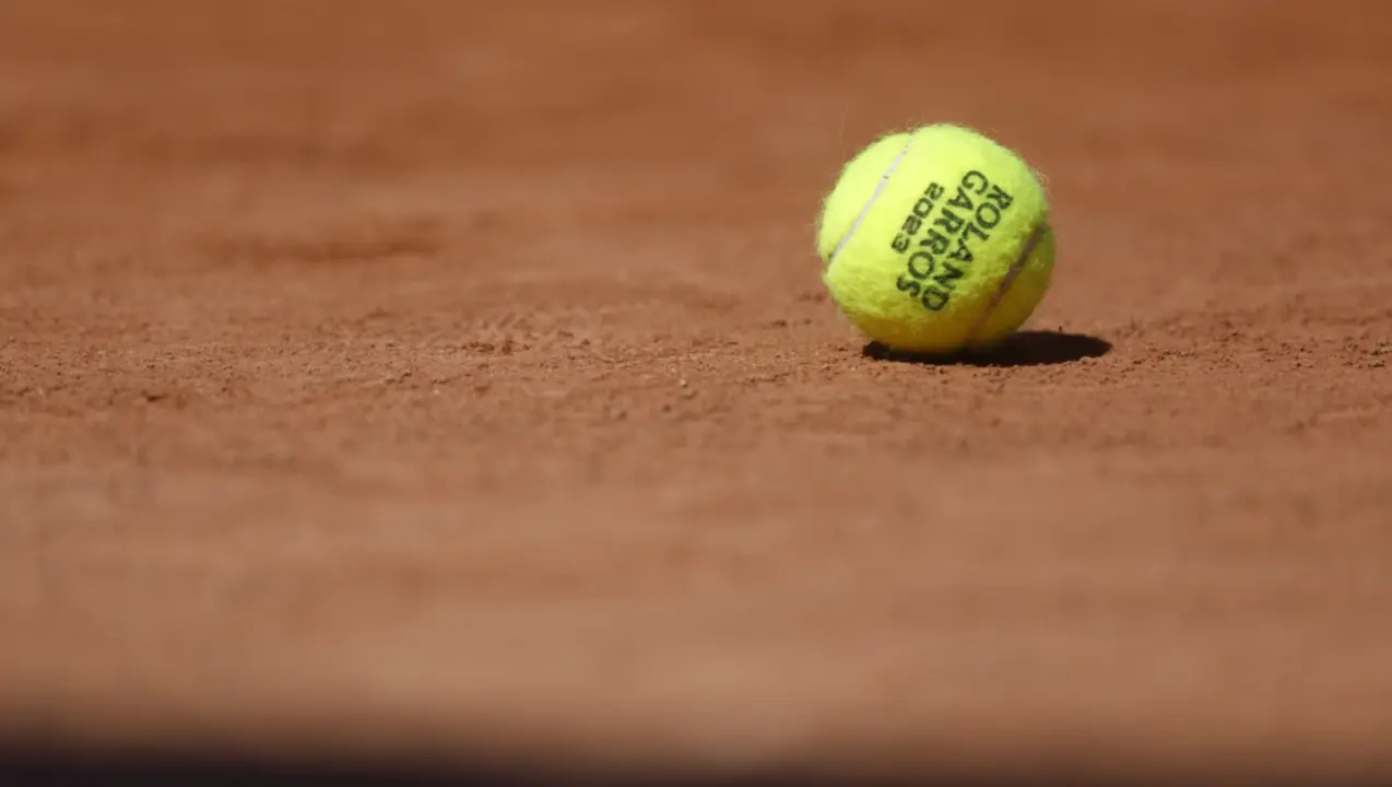 A French player at the French Open gets only a warning when his ball strikes a fan Roland Garros stadium