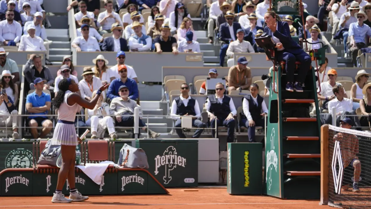 Coco Gauff loses an argument with a French Open chair umpire, wants to see replays in tennis Coco Gauff