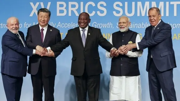 Saudi Arabia, Iran and UAE: 5 Countries Join BRICS | Details Here | From left, Brazil’s President Luiz Inacio Lula da Silva, China’s President Xi Jinping, South Africa’s President Cyril Ramaphosa, India’s Prime Minister Narendra Modi and Russia’s Foreign Minister Sergei Lavrov pose for a BRICS group photo