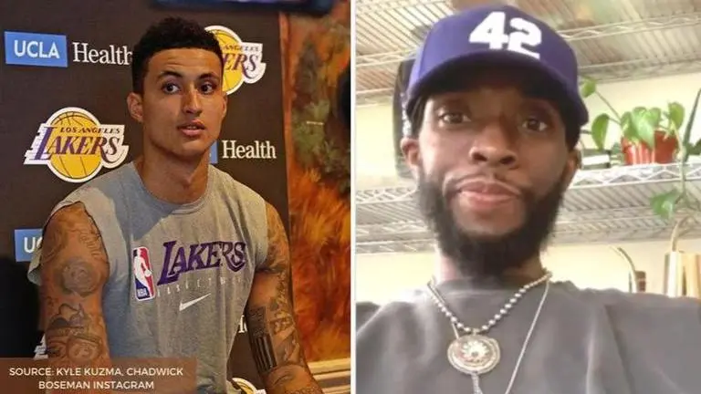 Kyle Kuzma reminds fans of Chadwick Boseman's weight loss inviting insensitive trolls Kyle Kuzma