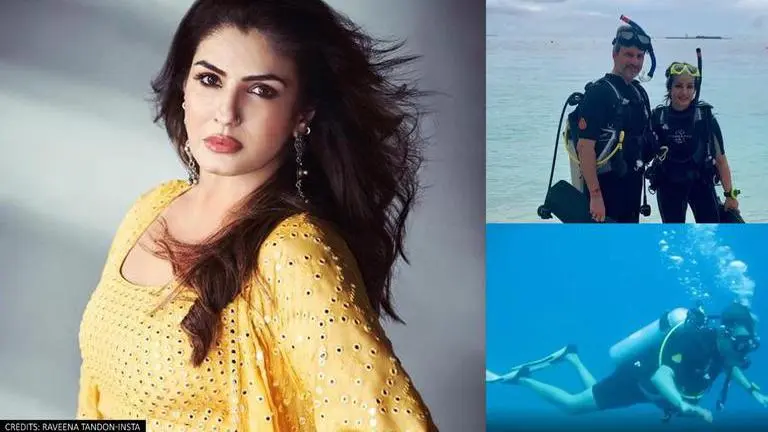 Raveena Tandon expresses love for outdoor activities in video with husband Anil Thadani Raveena Tandon