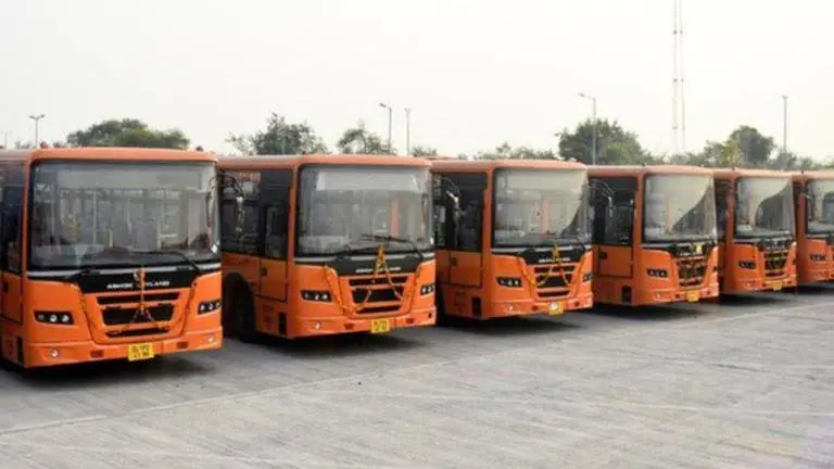 Delhi: Chief Minister Arvind Kejriwal flags off 104 CNG buses Delhi