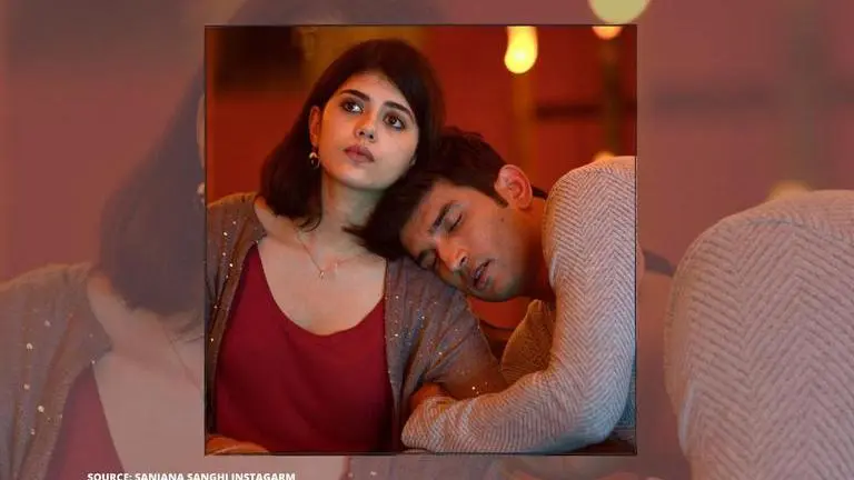 Sushant Singh Rajput & Sanjana's pic from 'Dil Bechara's first look test is priceless sushant singh rajput