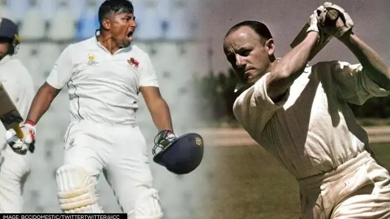 Sarfaraz Khan only behind Don Bradman in elite list after spectacular Ranji Trophy season Sarfaraz Khan, Don Bradman, Ranji Trophy, Mumbai vs Madhya Pradesh, MUM vs MP, Sarfaraz Khan record, Ranji Trophy final, Ranji Trophy records