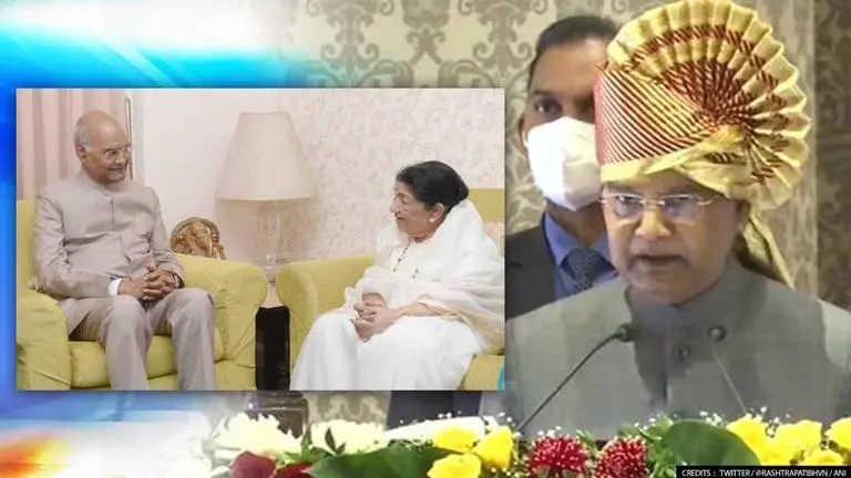 President Kovind languishes over loss of late Lata Mangeshkar, calls it a 'personal loss' Durbar Hall in Raj Bhavan, Ramnath Kovind, Lata Mangeshkar's death, Lata Mangeshkar