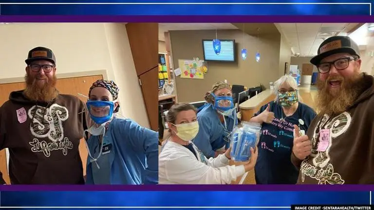 Deaf dad gets teary-eyed after nurses sew clear face masks during birth of his first child COVID-19