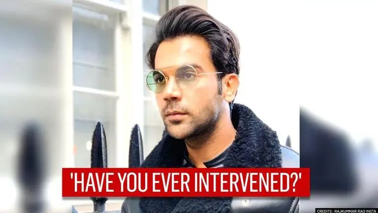 Rajkummar Rao explains importance of 'responsibly intervening' in violence against women Rajkummar Rao explains importance of 'responsibly intervening' in violence against women
