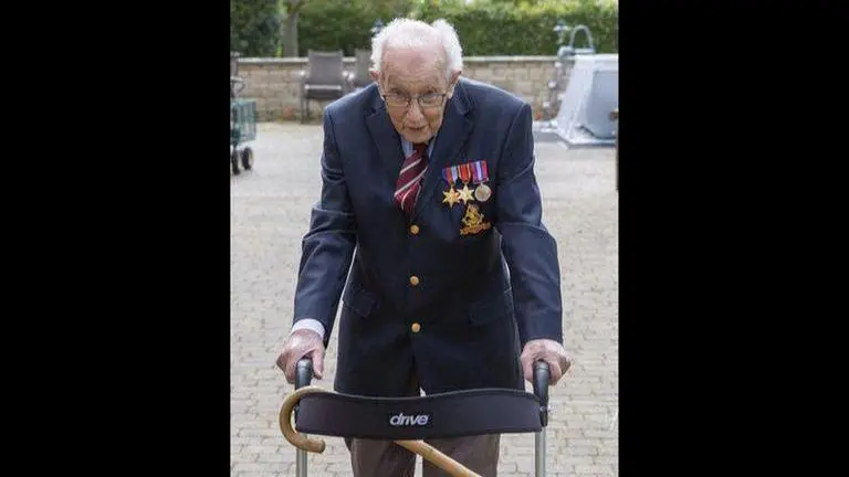 UK's Captain Tom overwhelmed by army 'promotion'