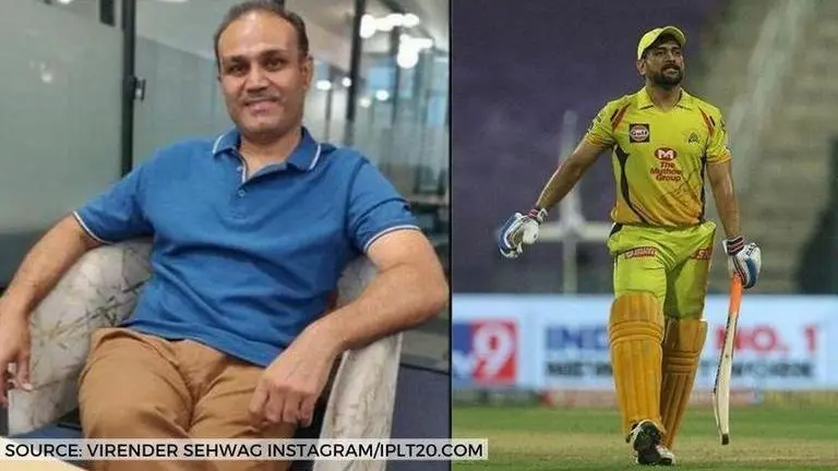 Virender Sehwag trolls MS Dhoni after Chennai's exit, names Sourav Ganguly as best captain Virender Sehwag