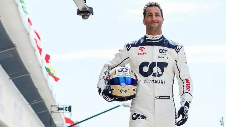 'I never really left': Ricciardo ecstatic after 1st official drive since return to F1 grid Daniel Ricciardo, AlphaTauri, RedBull