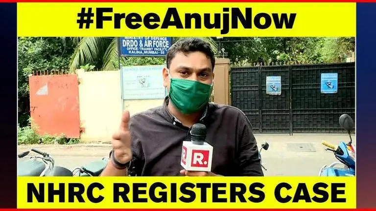 NHRC registers case over Republic's Anuj & crew being illegally jailed by Maharashtra cops NHRC