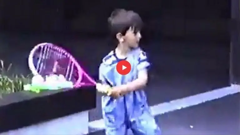 Novak Djokovic's rare video of playing tennis at the age of 4 delights fans: Watch Novak Djokovic