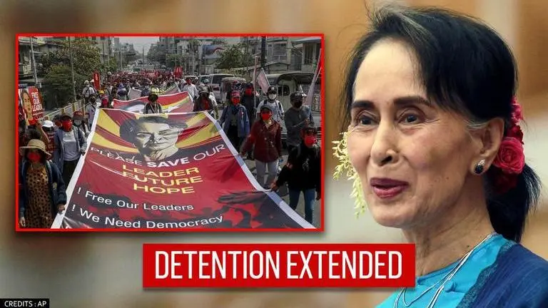 Myanmar coup: Aung San Suu Kyi, Win Myint's house arrest extended for two more days Myanmar