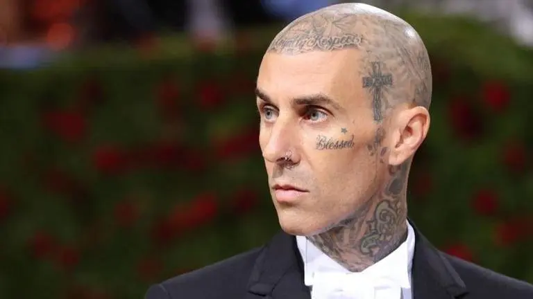 Travis Barker returns after brief hospitalisation, pics from recording studio go viral Travis Barker, Travis Barker at recording studio