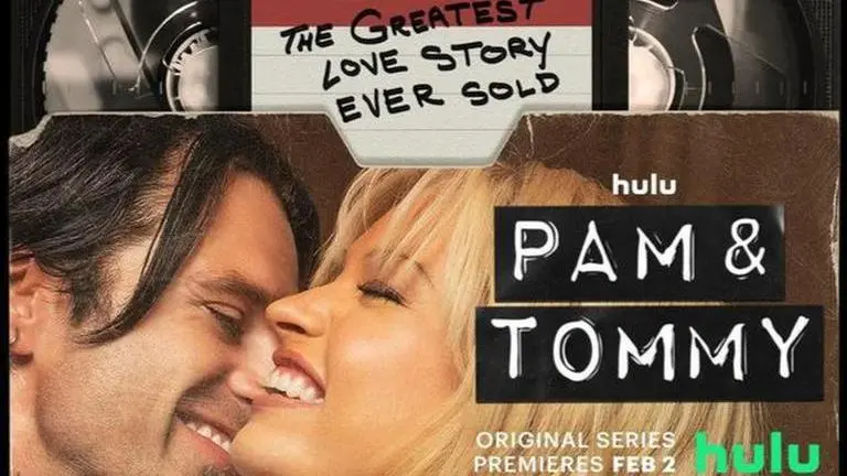 'Pam & Tommy' trailer: Pamela Anderson-Tommy Lee's infamous sex tape adapted into series Pam & Tommy, pam and tommy poster