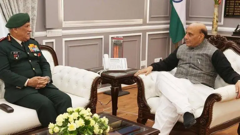 CDS General Rawat meets Defence Minister, picture of Chief Of Defence Staff's office out CDS Bipin Rawat