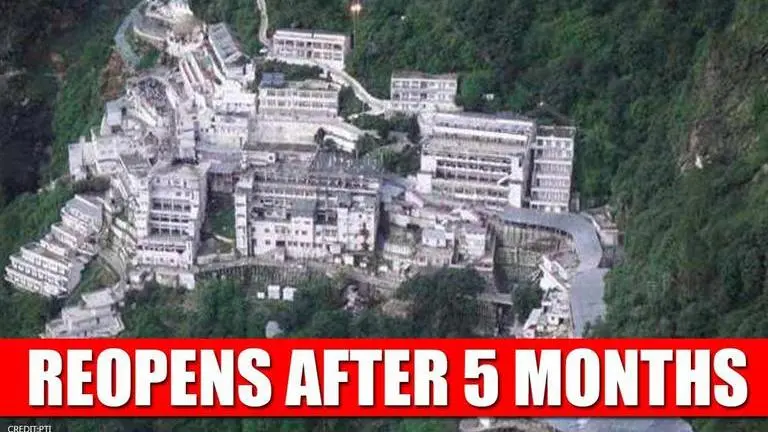 Mata Vaishno Devi shrine reopens after 5 months, 2000 pilgrims allowed per day amid COVID Mata Vaishno Devi