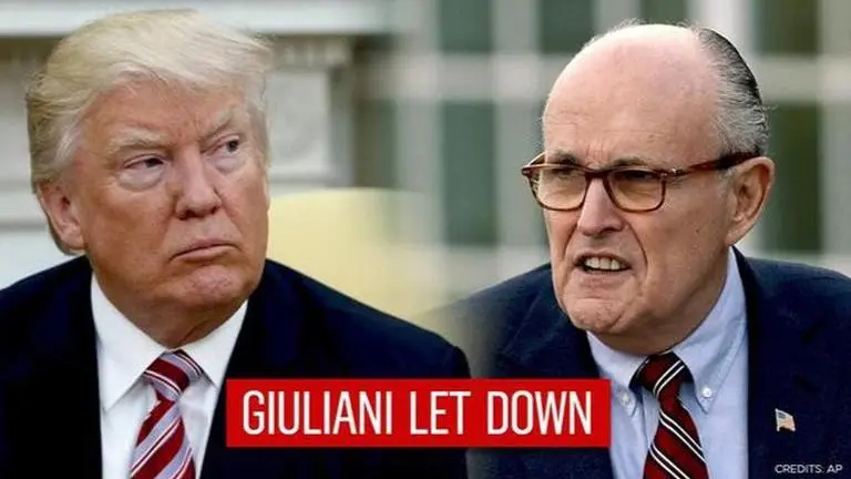 Trump now turns against his lawyer Rudy Giuliani; reportedly refusing to pay legal fees Trump