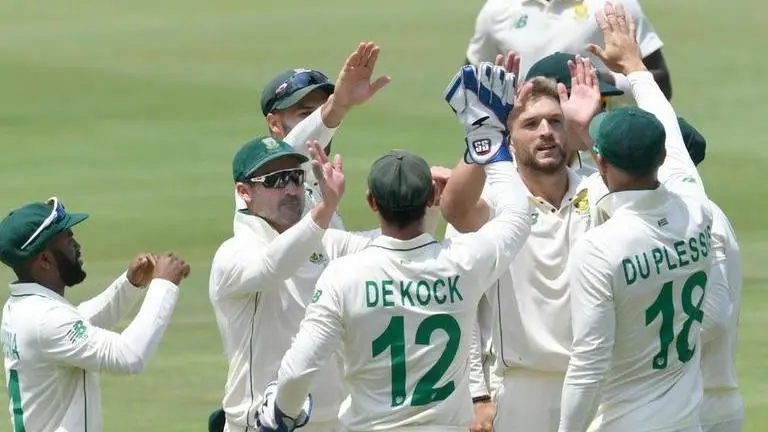 South Africa wins big over stricken Sri Lanka in 1st test