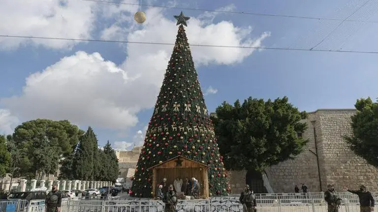 Time lapse: sunrise on Christmas Day in Bethlehem