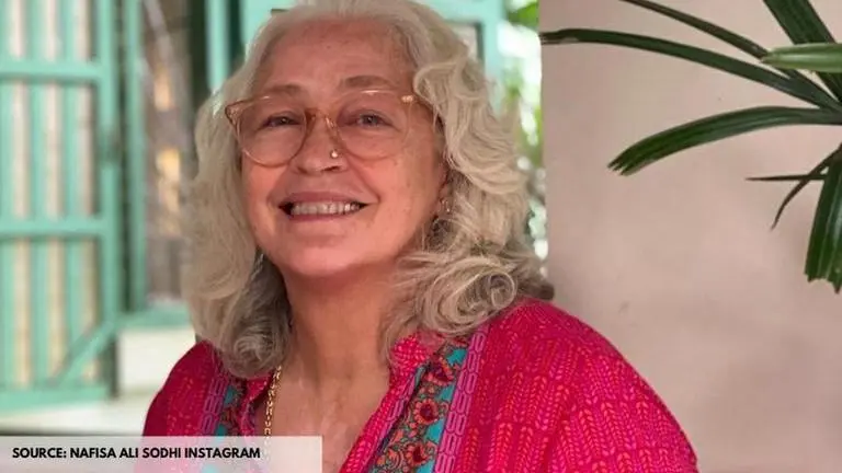 Nafisa Ali Sodhi races with her 20-month-old grandson on the beaches of Goa; View Post Nafisa Ali Sodhi