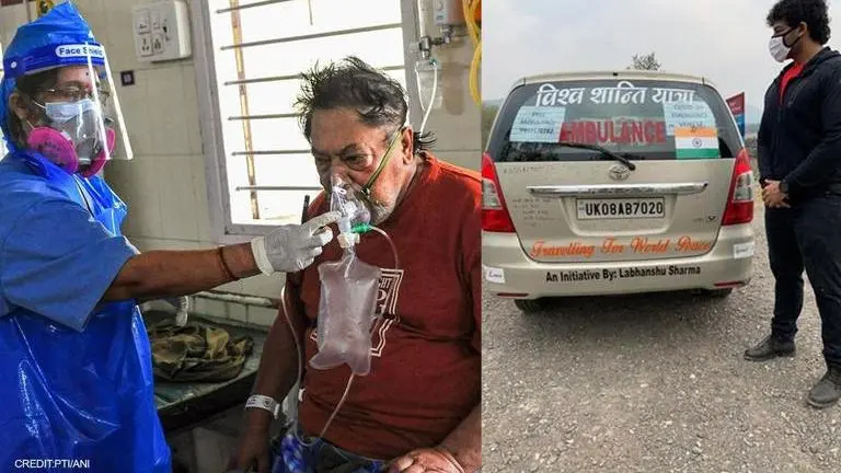 Wrestler Labhanshu Sharma turns his car into 'free' ambulance amid COVID-19 pandemic ANI, PTI