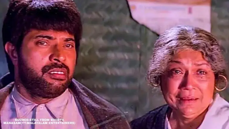 Mammootty's films that shed light on endearing mother-son relationships; see list Scene from Soorya Manasa/ Credit: Still from Soorya Manasa video on YouTube (Malayalam Entertainers)