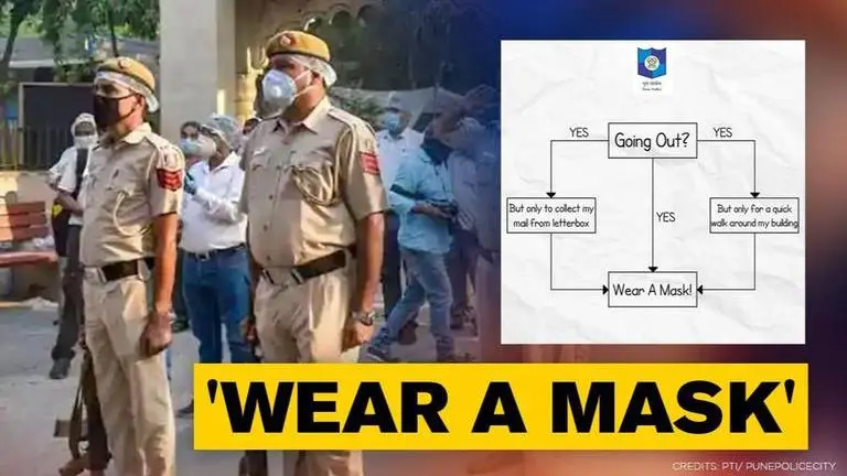 COVID-19 : Pune Police says 'go with the flow' and 'wear a mask'