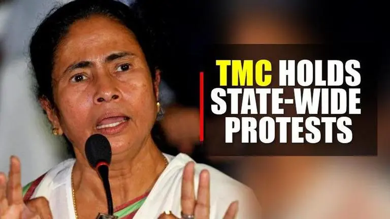 TMC holds protests across WB even after NTA busts Didi's claims TMC