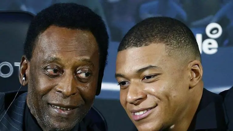 Brazil legend Pele replies to Kylian Mbappe's heartwarming post of support: 'I'm happy...' Pele and Kylian Mbappe