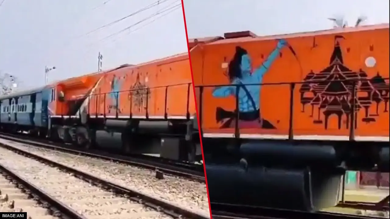 Indian Railway pays Tribute to "Maryada Purushottam Shree Ram" by painting New Guwahati shed