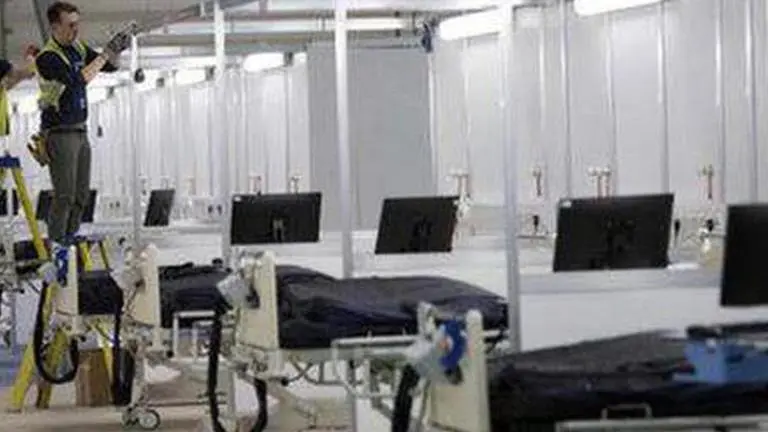 Virus patients treated at Sao Paulo field hospital