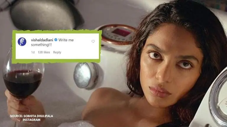 Sobhita Dhulipala & Vishal Dadlani engage in fun banter amid quarantine, see post Sobhita Dhulipala
