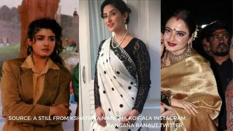 Raveena Tandon's 'Kshatriya' was to feature Manisha Koirala and Rekha; read trivia Raveena Tandon