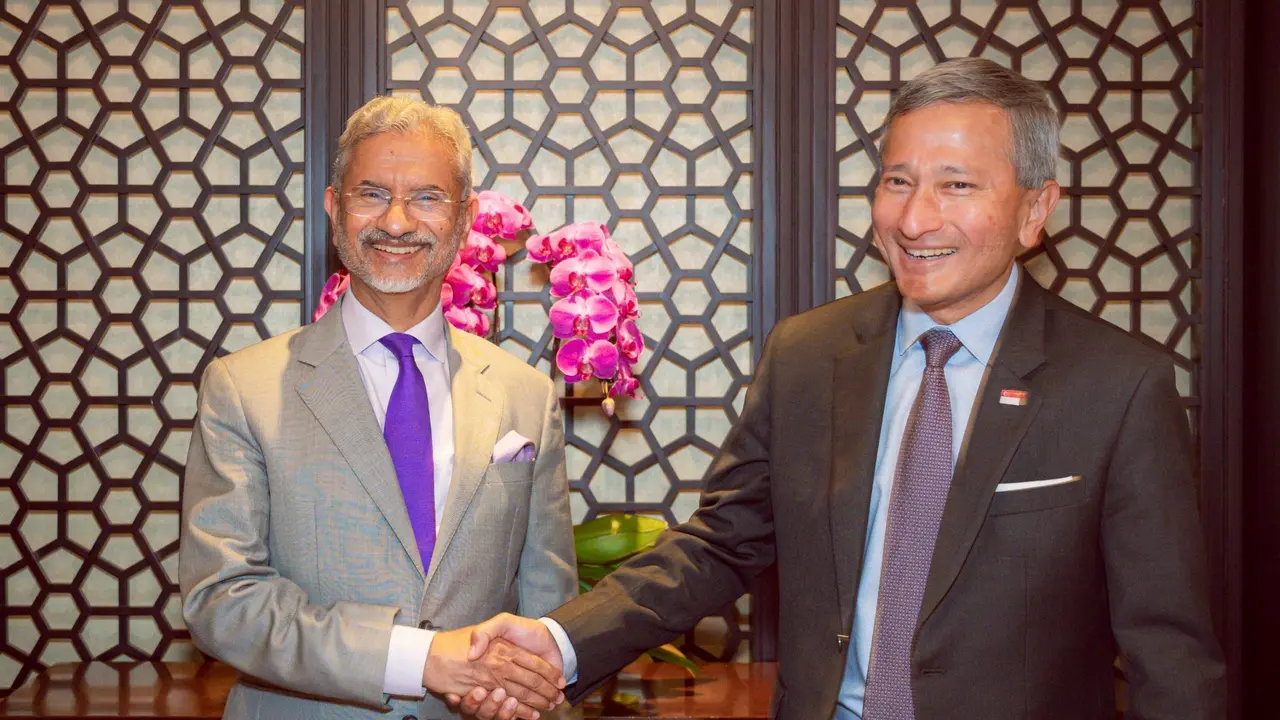 On Monday, External Affairs Minister S Jaishankar met his Singapore counterpart Vivian Balakrishnan.
