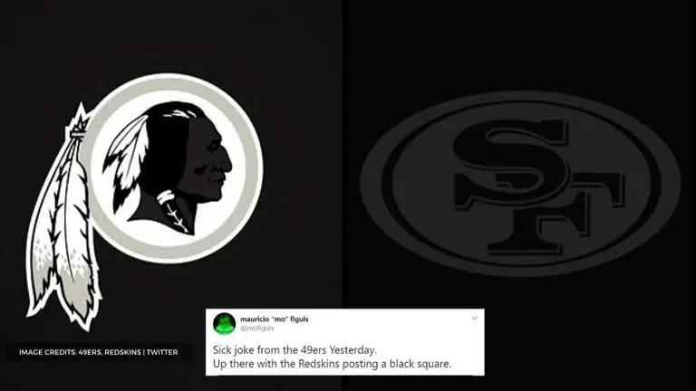 49ers, Redskins accused of 'hypocrisy' after showing support for Blackout Tuesday 49ers