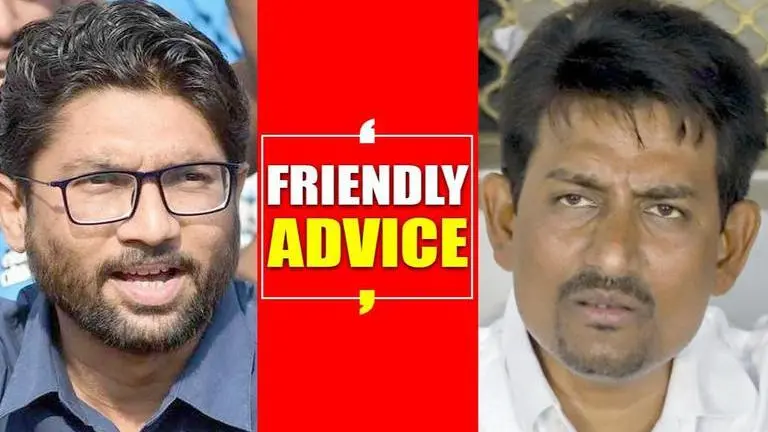Bypoll lost, Alpesh Thakor gets 'friendly advice' from Jignesh Mevani Jignesh Mevani