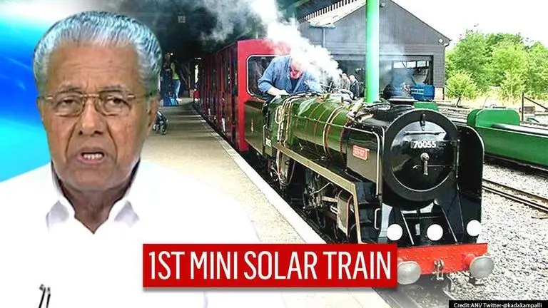 CM Pinarayi Vijayan inaugurates India's 1st miniature solar train in Kerala's Veli village