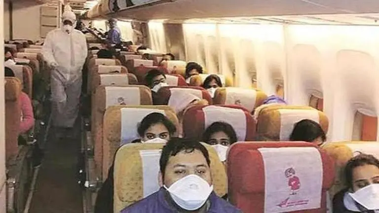 Air India's second special flight departs for Wuhan from Delhi airport to evacuate Indians
