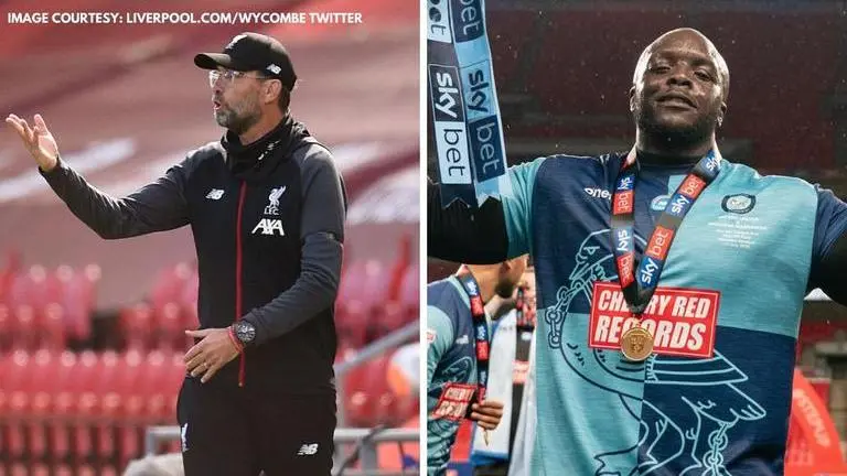 Jurgen Klopp speaks to Akinfenwa on WhatsApp to celebrate Wycombe's Championship promotion jurgen klopp