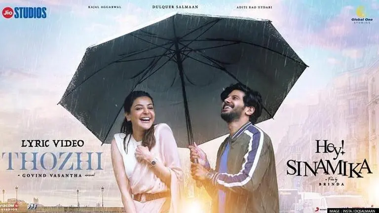 'Hey Sinamika': Dulquer Salmaan-Kajal Aggarwal's soul-stirring track 'Thozhi' out; WATCH Hey Sinamika