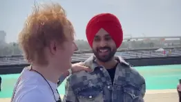 Ed Sheeran with Diljit Dosanjh