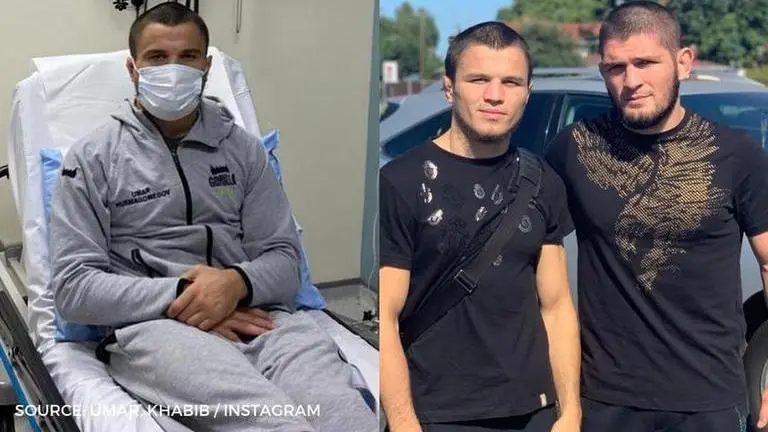 Khabib Nurmagomedov's cousin Umar ruled out of UFC 254 after being hospitalised Khabib Nurmagomedov's cousin Umar ruled out of UFC 254 after being hospitalised