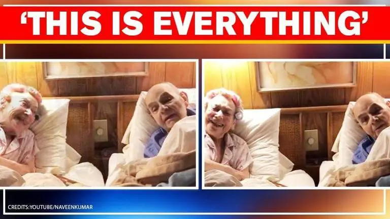 Video of an elderly couple singing love songs for each other breaks internet | Watch Elderly couple