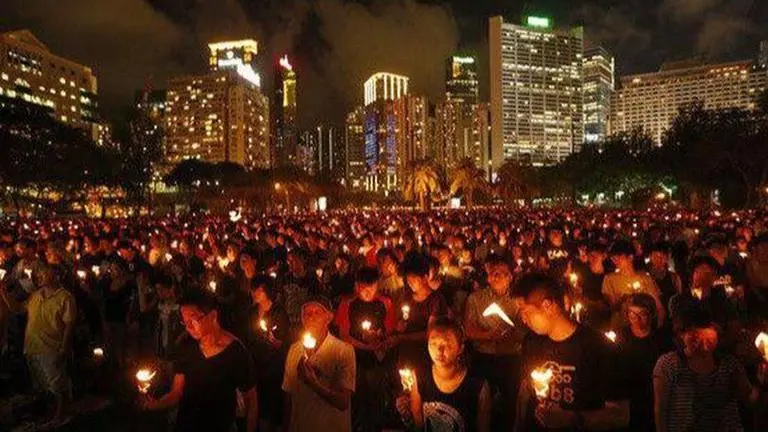 Hongkongers mark 31st anniversary of Tiananmen crackdown despite vigil ban Tiananmen