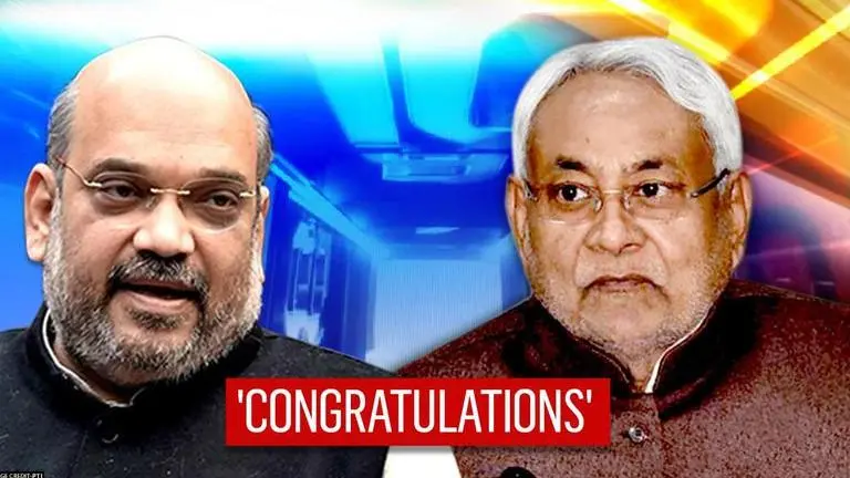Bihar Elections: Amit Shah dials Nitish Kumar to congratulate as NDA leads in 123 seats Bihar elections